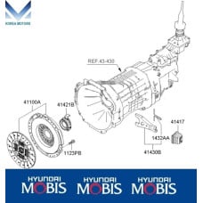 mobis 41-410 clutch release fork 2-4wd set for sorento 2006-10